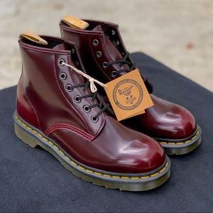Burgundy Vegan Doc Martens